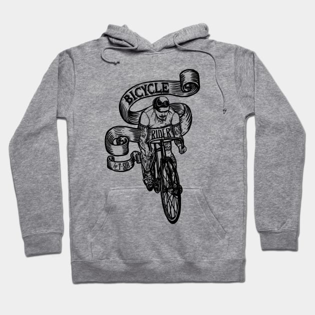 Bicycle Rider Hoodie by OscarPostigo